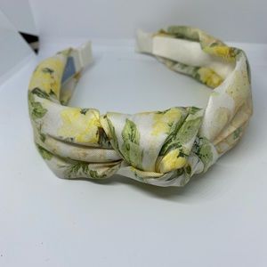 Antonio Melani Green and Yellow Floral Headband